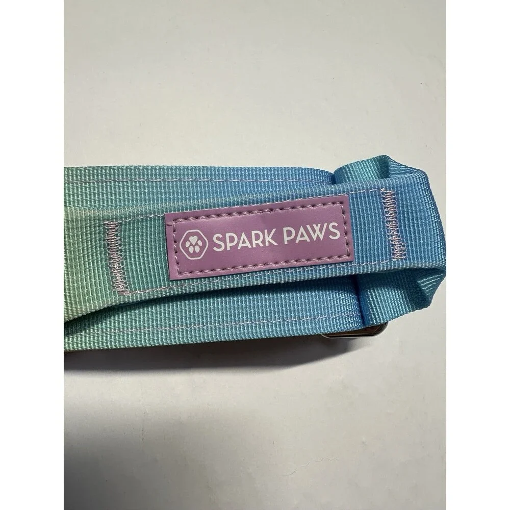 SPARK PAWS Tactical Nylon Dog Collar Adjustable Comfort Collar Medium Pastel